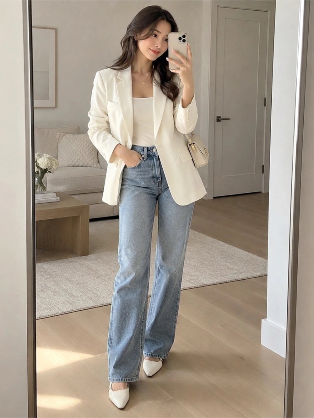Judith & Charles Cream Blazer